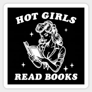 Hot Girls read Books! Sticker